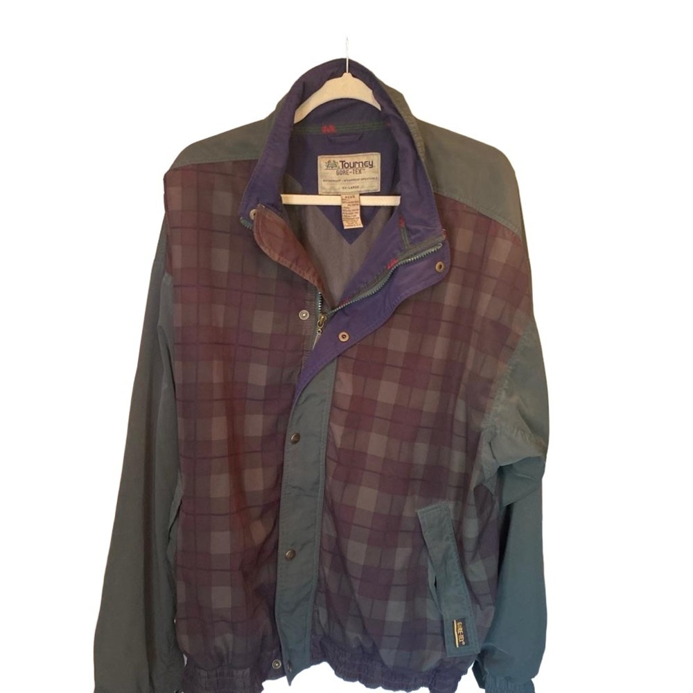 Tourney Gore-tex size xxl windbreaker/ rain jacket tartan plaid